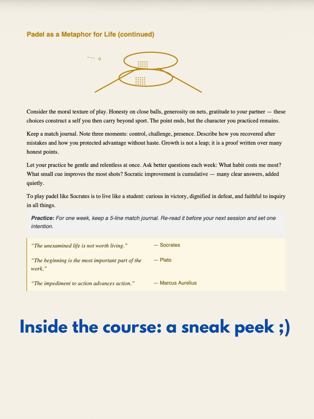 Play Padel Like Socrates — Socratic Fundamentals (PDF Course)